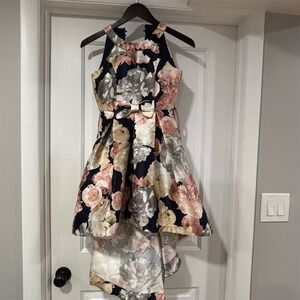 Speechless Girls Floral High-Low Dress Size 10 Multicolor Formal